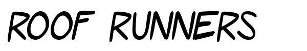 Roof Runners font preview